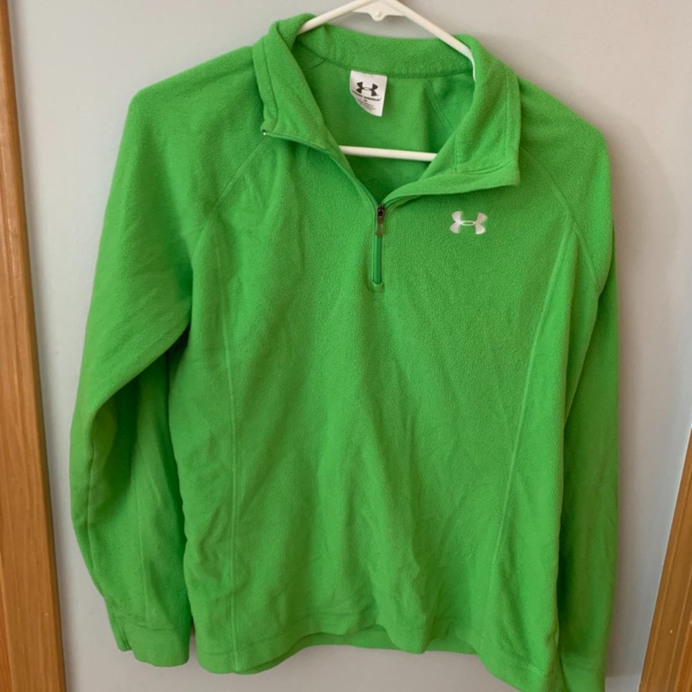 Light green quarter zip